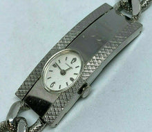 Load image into Gallery viewer, VTG Caravelle Bulova Lady Thick Chain Bracelet Hand-Wind Mechanical Watch Hours
