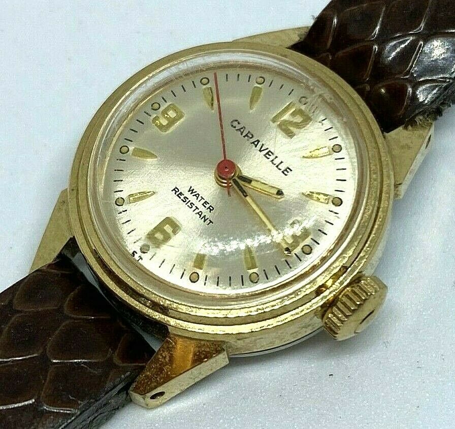 Vintage Caravelle Bulova Lady Gold Tone Classic Hand-Wind Mechanical Watch Hours