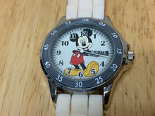 Load image into Gallery viewer, Disney By Accutime Lady Mickey Dial Silver Analog Quartz Watch Hours~New Battery
