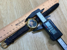 Load image into Gallery viewer, VTG Gone With The Wind Mens Gold Tone Analog Quartz Musical Watch Hours~New Batt
