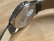 Load image into Gallery viewer, Calvin Hill Men Silver Black Military Dial Analog Quartz Watch Hours~New Battery
