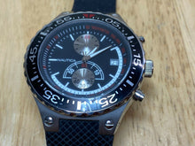 Load image into Gallery viewer, Nautica Mens 50m Steel Analog Quartz Chronograph Watch Hours~Date~New Battery
