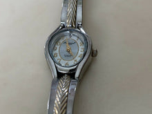Load image into Gallery viewer, Precision By Gruen Lady Real Diamond Silver Analog Quartz Watch Hour~New Battery
