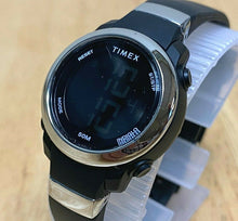 Load image into Gallery viewer, Timex Lady Silver Black Reverse LCD Digital Alarm Chrono Watch Hours~New Battery
