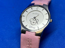 Load image into Gallery viewer, Skagen Disney Mickey Lady Small Second Thin Analog Quartz Watch Hour~New Battery
