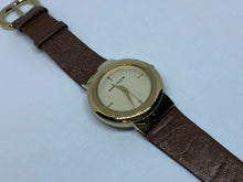 Load image into Gallery viewer, Anne Klein Men Lady Gold Tone Leather Band Analog Quartz Watch Hours~New Battery
