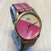 Load image into Gallery viewer, Vintage Cenere Red Yellow Orange Themed Analog Quartz Watch Hours~New Battery
