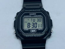 Load image into Gallery viewer, Casio F-108WH Mens All Black Digital Alarm Chrono Quartz Watch Hours~New Battery
