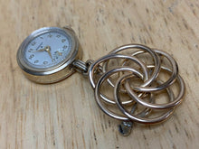 Load image into Gallery viewer, Vintage Banner 10k RGP Gold Small Second Hand-Wind Mechanical Brooch Watch Hours
