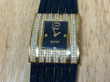 Load image into Gallery viewer, Unused ESPRIT Lady Gold Tone Rhinestone Analog Quartz Watch Hours~New Battery
