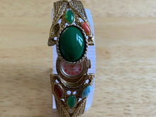Load image into Gallery viewer, Vintage Geneva Lady 17 Jewel  Stones Cuff Bangle Hand-Wind Mechanical Watch Hour
