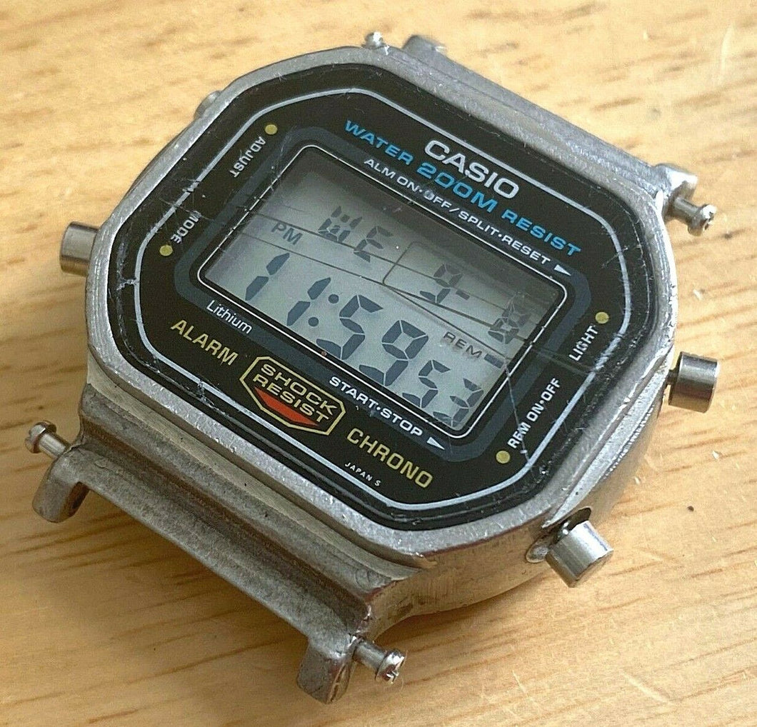 VTG Casio DW-5600 Mod 901 G-Shock Men 200m Digital Chrono Watch Hour~New Battery