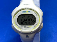 Load image into Gallery viewer, Timex Ironman Indiglo Lady 100m White Digital Alarm Chrono Watch Hour~New Batter
