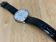 Load image into Gallery viewer, AUGUST Steiner Men Dual Tone Leather Swiss Analog Quartz Watch Hours~New Battery
