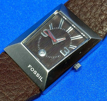 Load image into Gallery viewer, Unused Fossil JR9407 Lady 50m Trapezoid Steel Analog Quartz Watch Hours~New Batt
