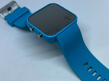 Load image into Gallery viewer, Square 1:Face Mirror Modern Blue LED Digital Quartz Watch Hours~Date~New Battery
