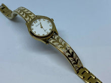 Load image into Gallery viewer, Armitron Lady 50m Gold Tone Bangle Japan Movt Analog Quartz Watch Hours~New Batt
