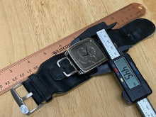 Load image into Gallery viewer, GUESS Mens Bund Band Antique-Silver-Finish Analog Quartz Watch Hours~New Battery
