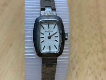 Load image into Gallery viewer, Vintage Croton Lady Silver Tone Barrel Swiss Hand-Wind Mechanical Watch Hours
