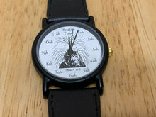Load image into Gallery viewer, Vintage Relative Time Men Lady Black Leather Analog Quartz Watch Hour~New Batter
