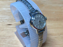 Load image into Gallery viewer, Vintage Timex 400 Lady 17J Classic Silver Stretch Band Hand-Winding Watch Hours
