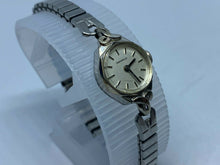 Load image into Gallery viewer, Vintage Caravelle-Bulova Lady Silver Cocktail Hand-Wind Mechanical Watch Hours
