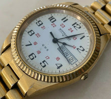 Load image into Gallery viewer, VTG Wittnauer Men Military Dial Fluted Bezel Analog Quartz Watch Hour~New Batter

