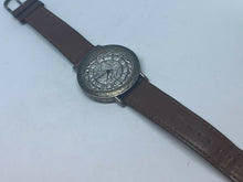 Load image into Gallery viewer, VTG SPC Mens Antique-Finish Silver 3D Dial Analog Quartz Watch Hours~New Battery
