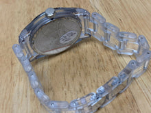 Load image into Gallery viewer, Joan Rivers Men Lady Clear Plastic Rhinestone Analog Quartz Watch Hours~New Batt

