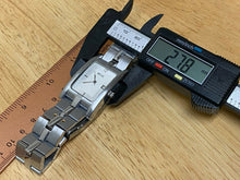 Load image into Gallery viewer, Relic Mens 30m Silver Steel Rectangle Analog Quartz Watch Hours~Date~New Battery
