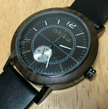 Load image into Gallery viewer, Unused Ishiku X3 Men Wood Bezel Dial Small Seconds Quartz Watch Hour~New Battery
