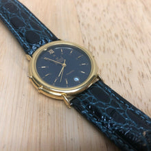 Load image into Gallery viewer, Dumont Men Lady Gold Tone Black Leather Analog Quartz Watch Hour~Date~New Batter
