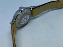 Load image into Gallery viewer, Vintage Snow White By Timex Lady Silver Leather Hand-Wind Mechanical Watch Hours
