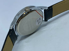 Load image into Gallery viewer, WAM Mens Silver Black Textured Dial Analog Quartz Watch Hours~Date~New Battery
