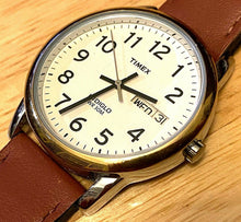 Load image into Gallery viewer, Timex Indiglo Mens 30m Dual Tone Analog Quartz Watch Hours~Day Date~New Battery
