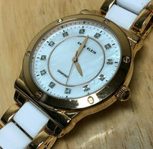 Load image into Gallery viewer, Anne Klein Lady 12 Real Diamonds Ceramic Analog Quartz Watch Hours~New Battery
