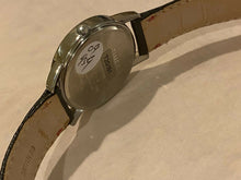 Load image into Gallery viewer, Timex Indiglo Men 30m Silver White Leather Analog Quartz Watch Hours~New Battery
