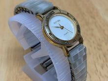 Load image into Gallery viewer, VTG Futura Lady Mother Of  Pearl Stretch Roman Analog Quartz Watch Hour~New Batt
