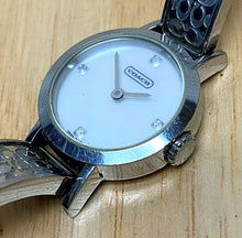 Load image into Gallery viewer, Authentic Coach Lady 30m Silver Steel MOP Dial Analog Quartz Watch Hour~New Batt
