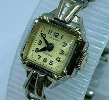 Load image into Gallery viewer, Vintage Hallmark Lady 17J Square Cocktail Swiss Hand-Wind Mechanical Watch Hours
