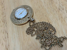 Load image into Gallery viewer, VTG Caravelle Bulova Lady Gold Tone Swiss Hand-Wind Pendant Pocket Watch Hours
