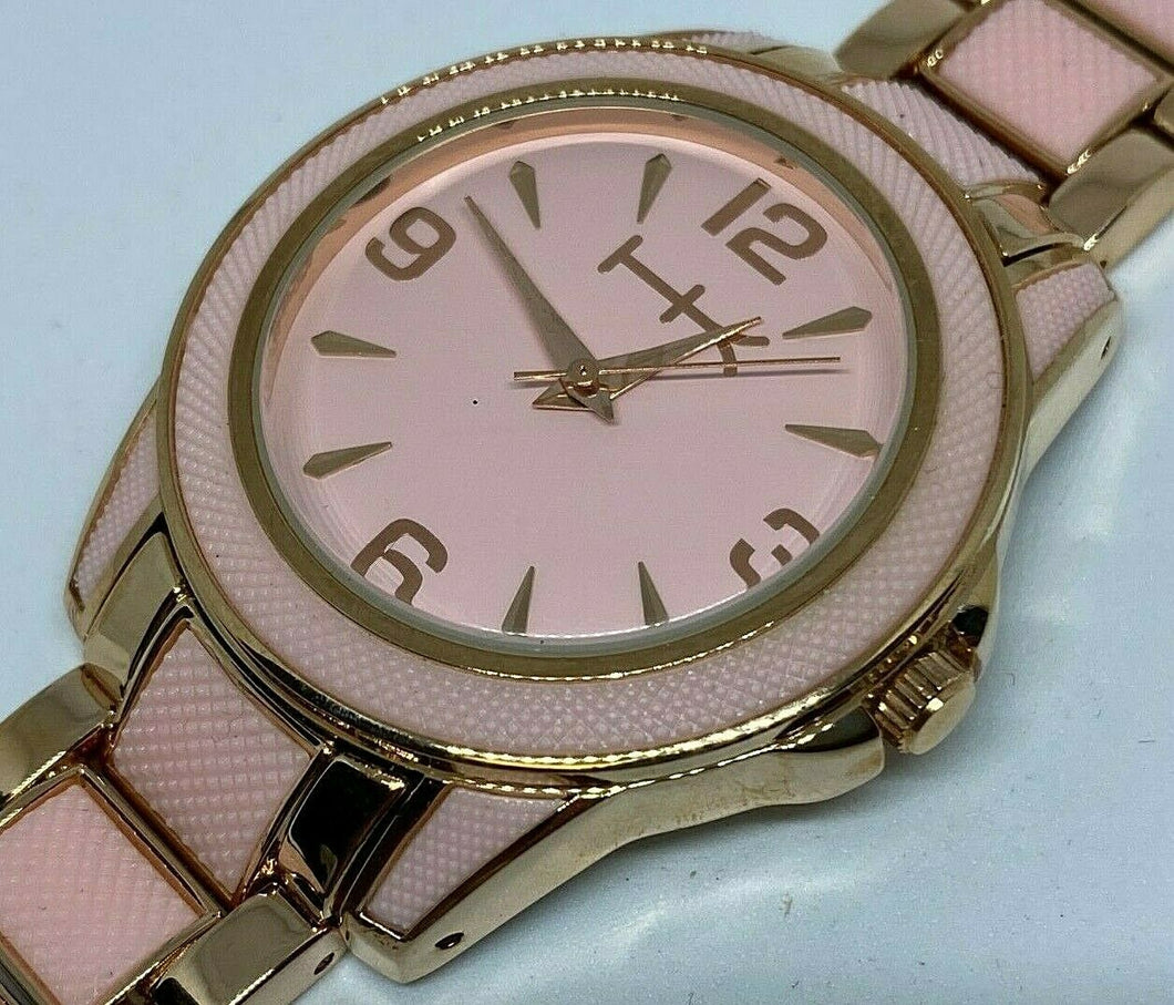 Wildlife by Heidi Klum Lady Rose-Gold-Pink Analog Quartz Watch Hours~New Battery