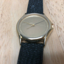 Load image into Gallery viewer, Vintage A*belle Men Classic Gold Tone Leather Analog Quartz Watch Hours~New Batt
