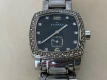 Load image into Gallery viewer, Skagen Lady 30m Small Seconds Rhinestone Steel Analog Quartz Watch Hour~New Batt
