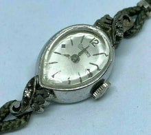 Load image into Gallery viewer, Vintage Dufonte Lady 10k RGP GF 3 Real Diamonds Hand-Wind Mechanical Watch Hours
