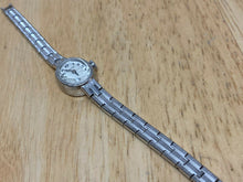 Load image into Gallery viewer, Vintage Bulova Lady 17J Silver Tone Oval Swiss Hand-Wind Mechanical Watch Hours
