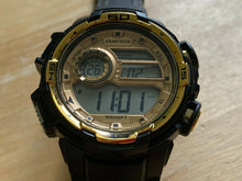 Load image into Gallery viewer, Armitron 40/8347 Men 100m Gold-Black Digital Alarm Chrono Watch Hour~New Battery
