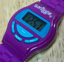 Load image into Gallery viewer, Smiggle Purple Green LCD Digital Quartz Alarm Talking Watch Hours~New Battery
