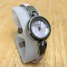 Load image into Gallery viewer, BCBGirls Lady MOP Dial Rhinestone Leather Analog Quartz Watch Hours~New Battery
