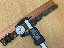 Load image into Gallery viewer, Timex Weekender Men Silver White Military Green Band Quartz Watch Hours~New Batt
